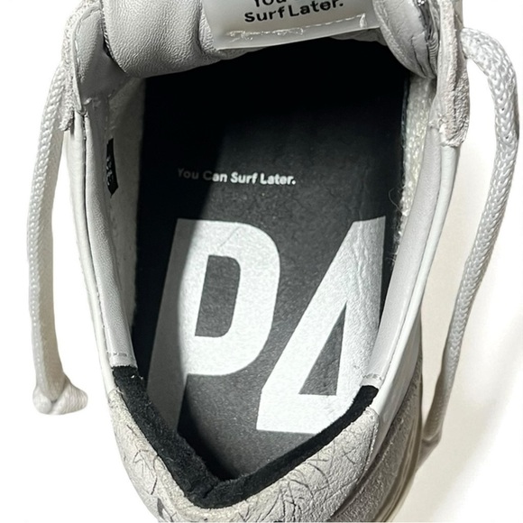 🌻P448 Soho Low Top White/Silver Sneakers Women's Size 38 - Picture 9 of 12